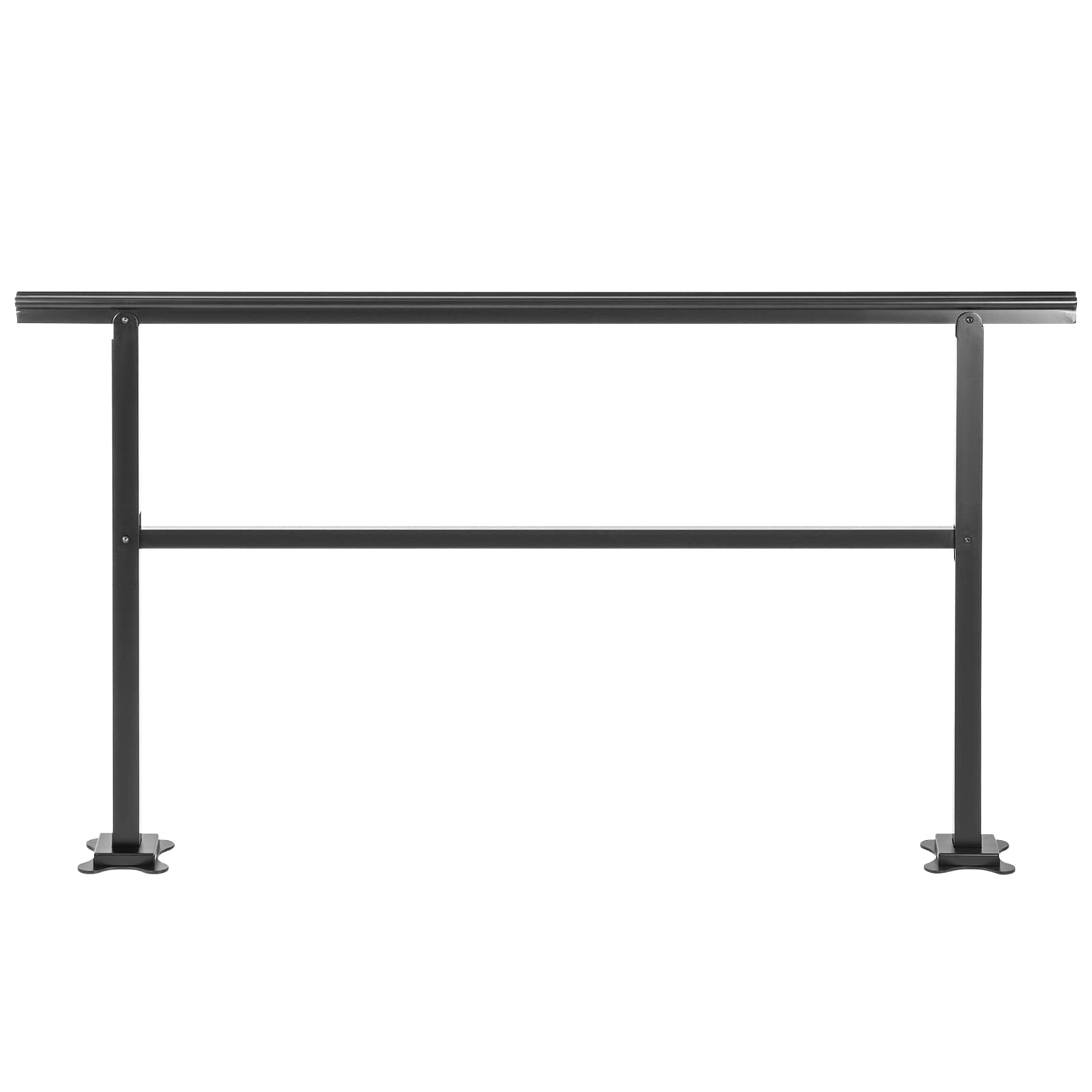 Outdoor Handrail 165LBS Load Handrail Outdoor Stairs Aluminum Stair Handrail 60 X 35" Outdoor Stair Railing Transitional Range From 0 To 30° Staircase Handrail Fits 4-5 Steps With Screw Kit_maomaolike.com